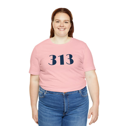 Detroit '313' T-Shirt (Art Deco Font) | Unisex Standard Fit