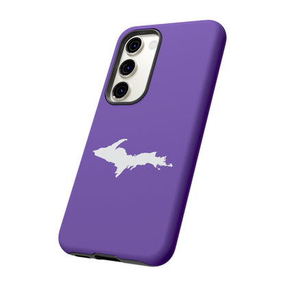 Michigan Upper Peninsula Tough Phone Case (Lake Iris w/ UP Outline) | Samsung & Pixel Android