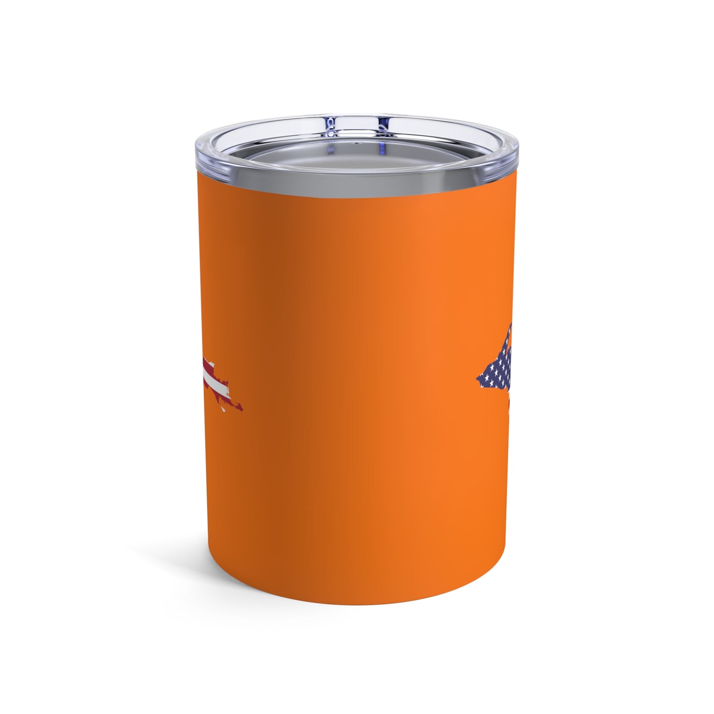 Michigan Upper Peninsula Tumbler (w/ UP USA Flag) | Safety Orange - 10oz