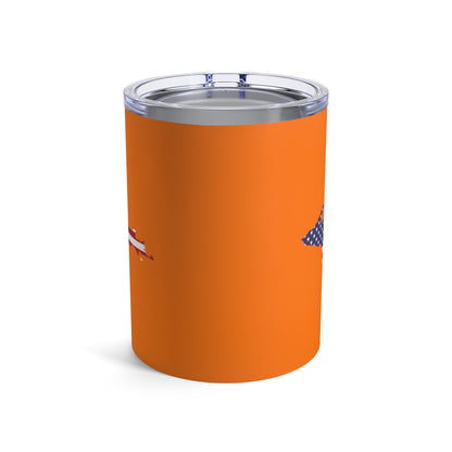 Michigan Upper Peninsula Tumbler (w/ UP USA Flag) | Safety Orange - 10oz