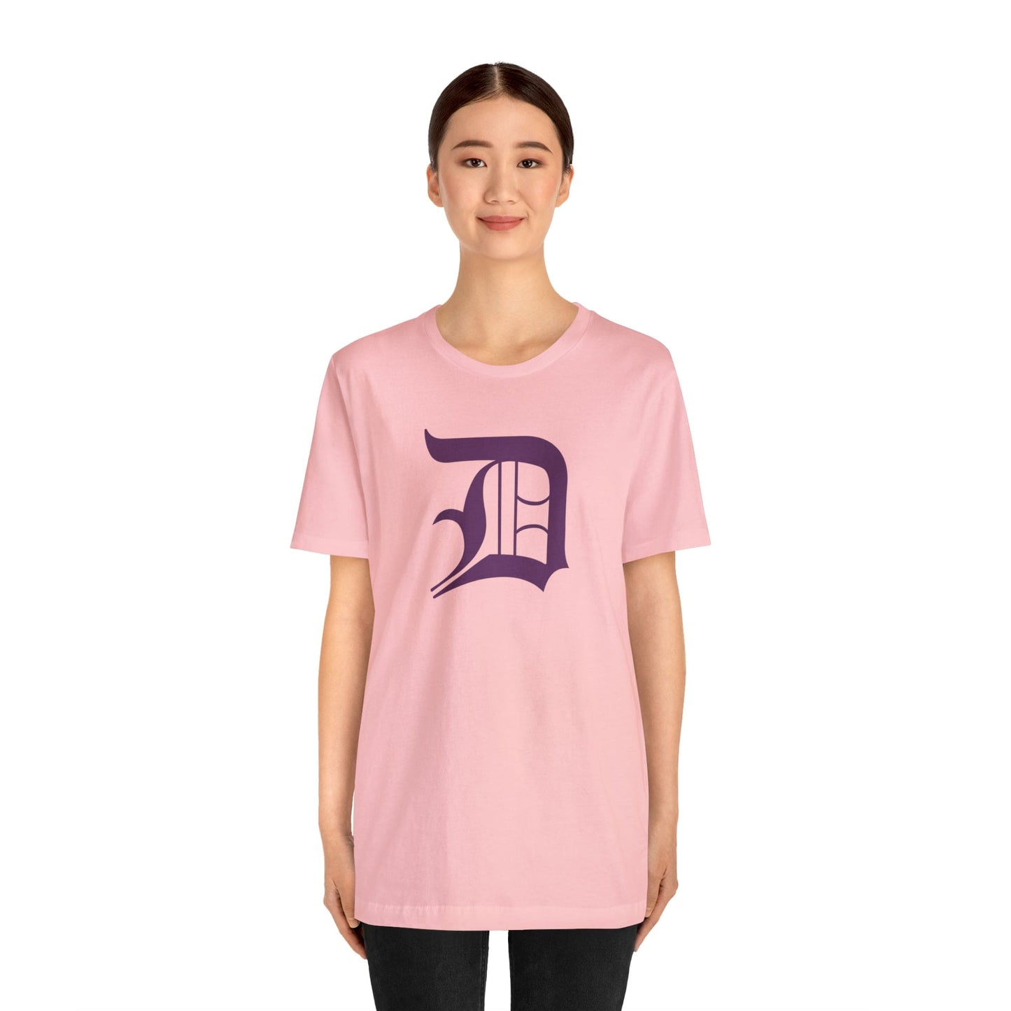 Detroit 'Old English D' T-Shirt (Plum) | Unisex Standard