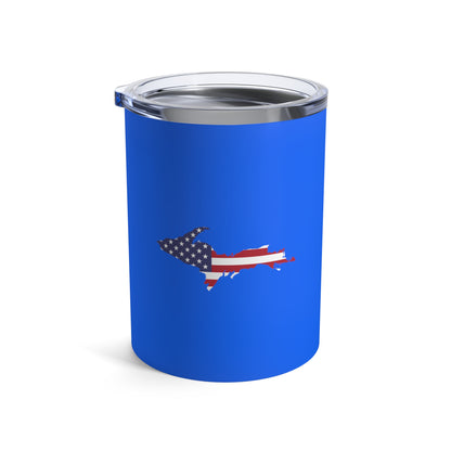 Michigan Upper Peninsula Tumbler (w/ UP USA Flag) | Motor Town Blue - 10oz