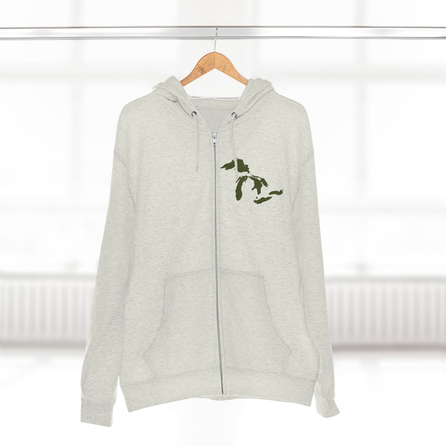 Great Lakes Hoodie (Army Green, Mini) | Unisex Full Zip