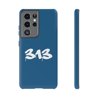 Detroit '313' Tough Phone Case (Blueberry Tag Font) | Samsung & Pixel Android