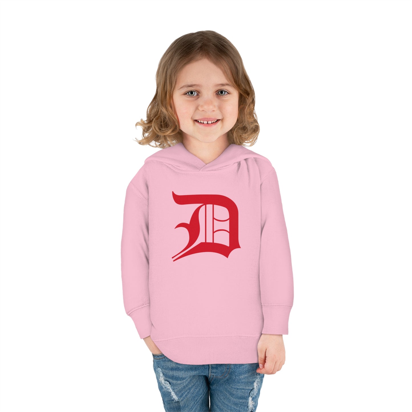 Detroit 'Old English D' Hoodie (Aliform Red) | Unisex Toddler