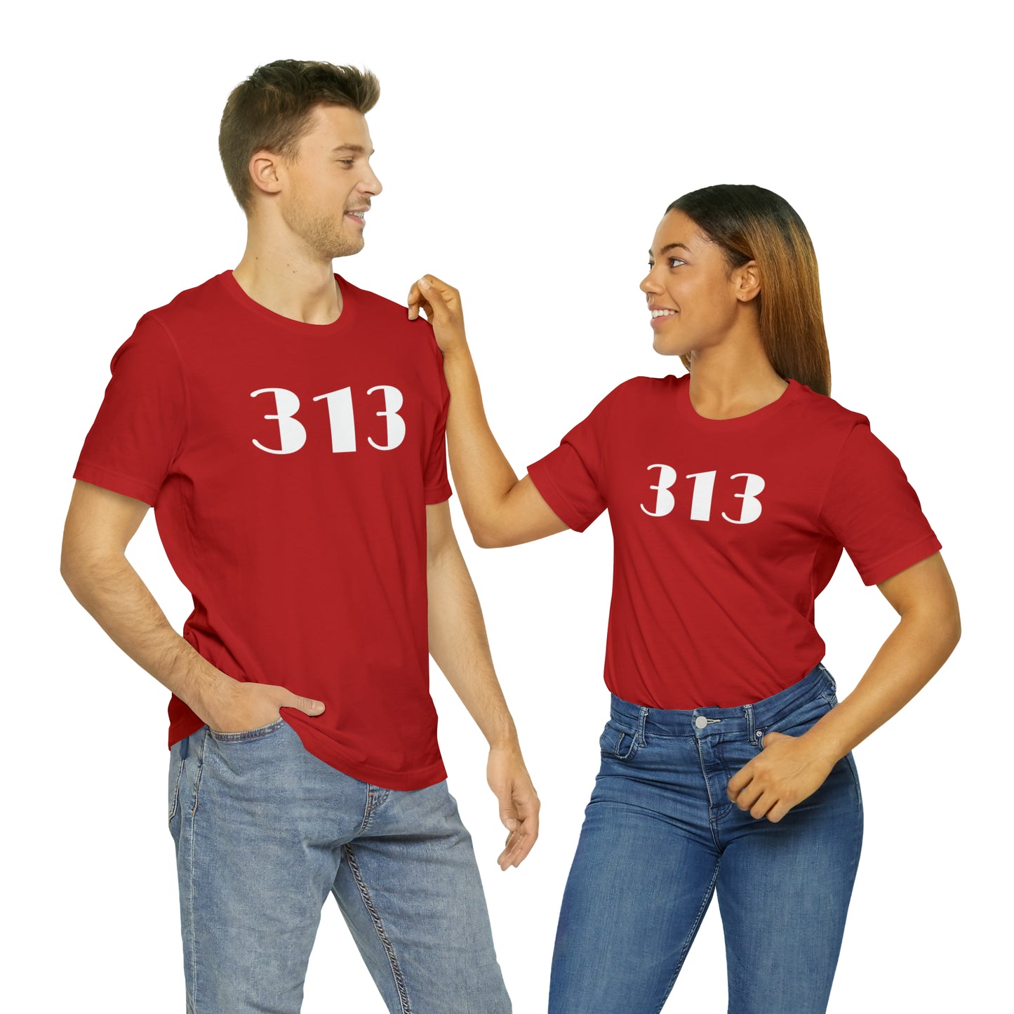 Detroit '313' T-Shirt (Art Deco Font) | Unisex Standard Fit