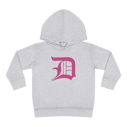 Detroit 'Old English D' Hoodie (Apple Blossom Pink) | Unisex Toddler