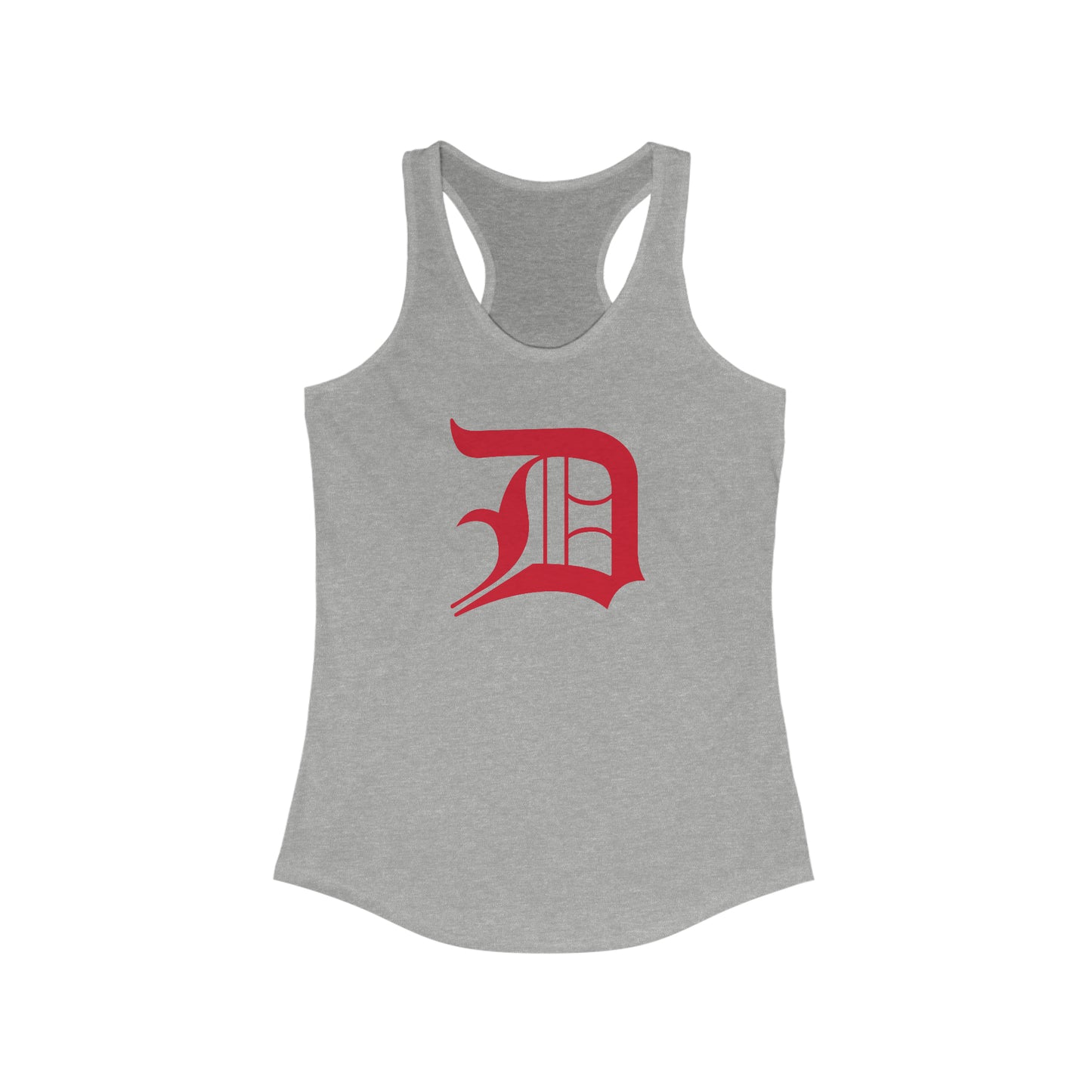 Detroit 'Old English D' Tank Top (Aliform Red) | Women's Racerback