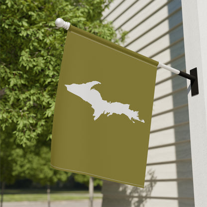 Michigan Upper Peninsula Home & Garden Flag (w/ UP Outline) | Beachgrass Green