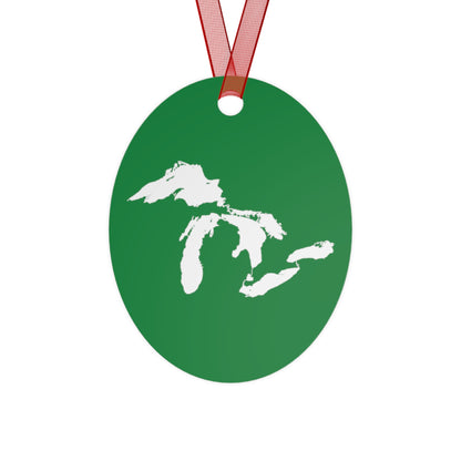 Great Lakes Christmas Ornament | Metal - Yuletide Green