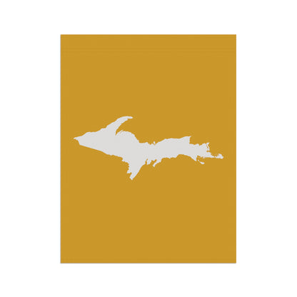 Michigan Upper Peninsula Home & Garden Flag (w/ UP Outline) | Gold