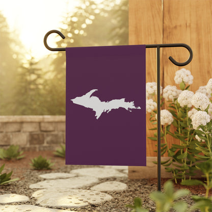 Michigan Upper Peninsula Home & Garden Flag (w/ UP Outline) | Tyrian Purple