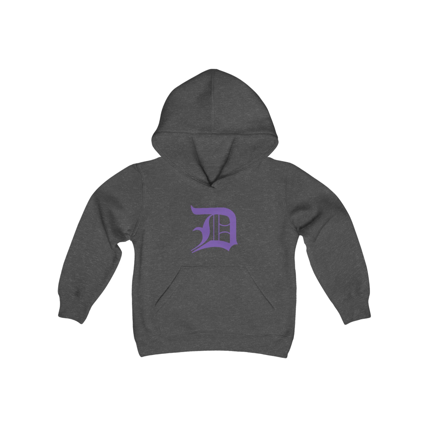 Detroit 'Old English D' Hoodie (Lake Iris) | Unisex Youth