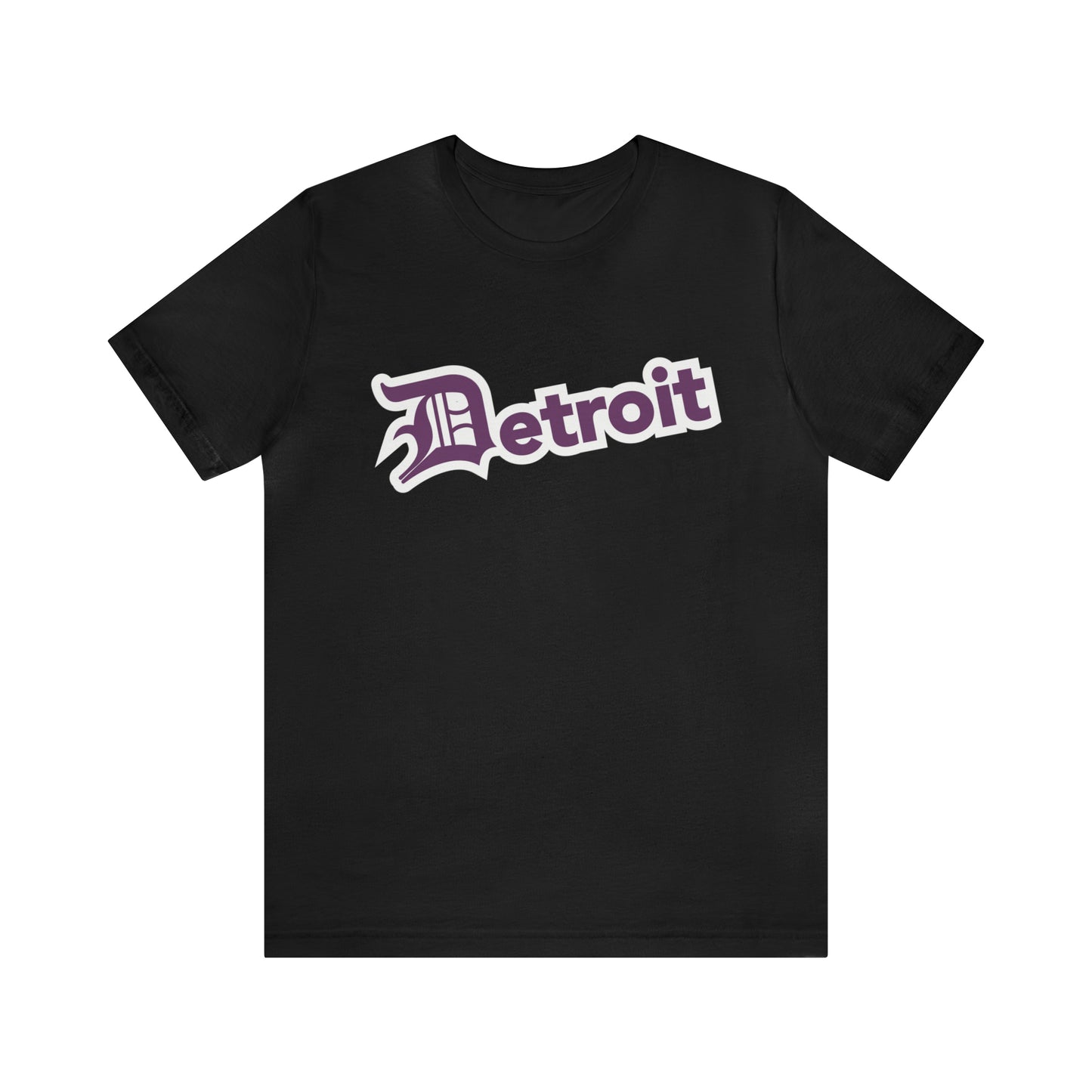 'Detroit' T-Shirt (Plum w/ Old English 'D') | Unisex Standard