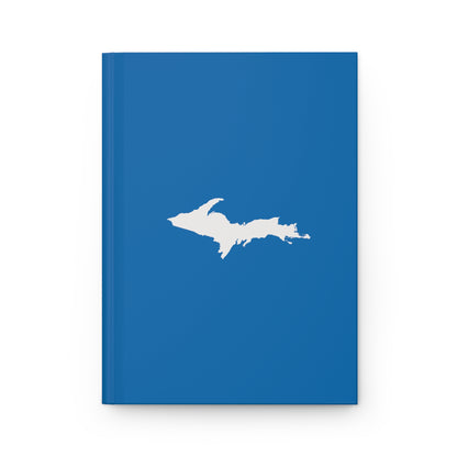 Michigan Upper Peninsula Hardcover Journal (Azure w/ UP Outline) | Ruled - 150pgs