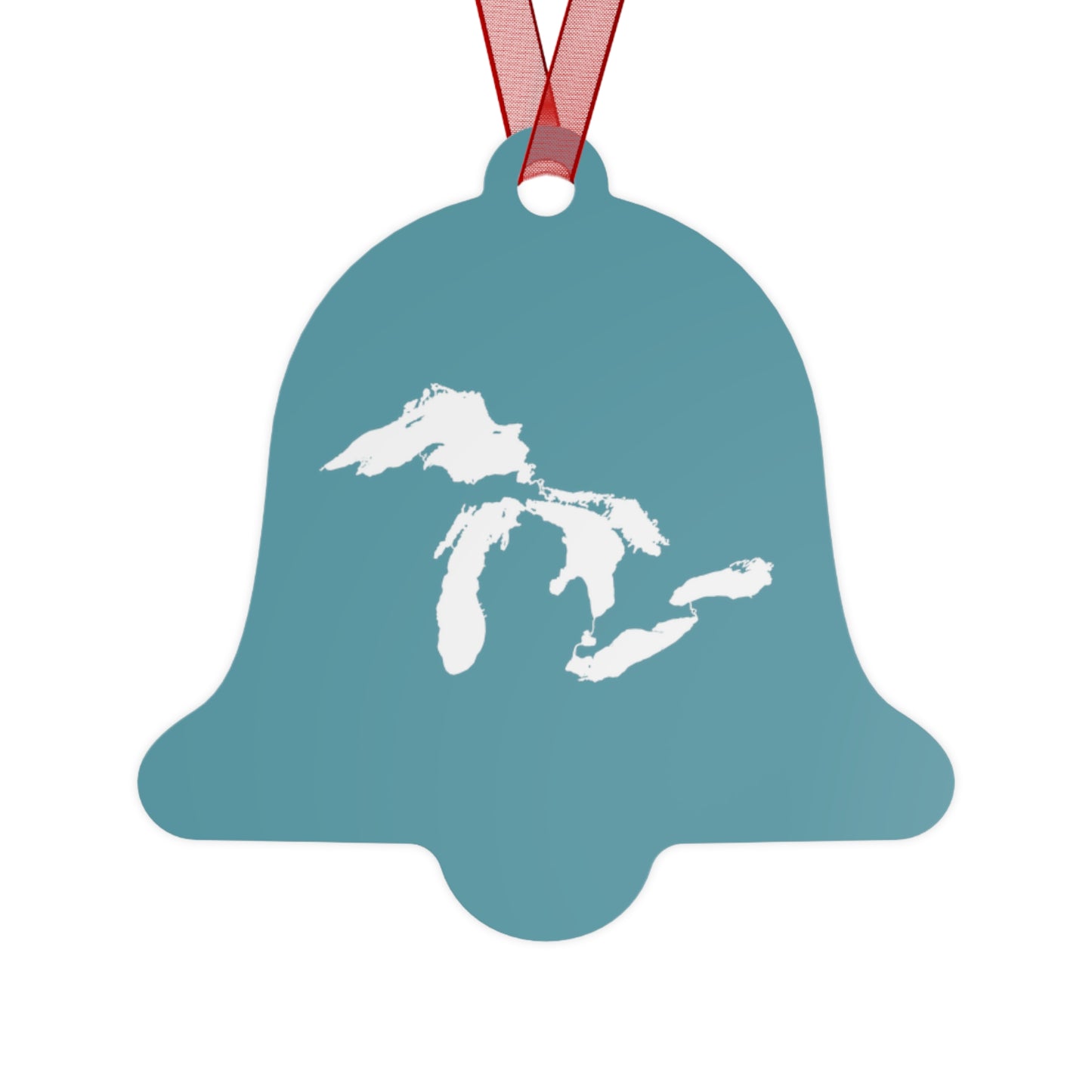 Great Lakes Christmas Ornament | Metal - Huron Blue