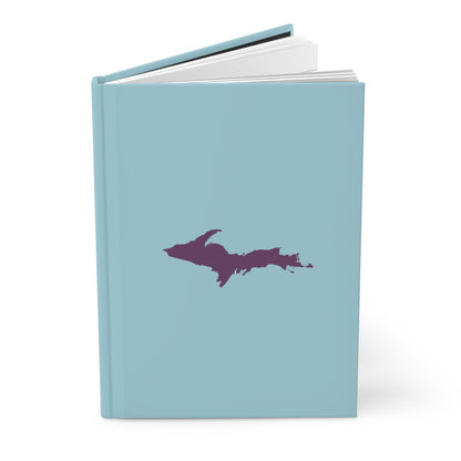 Michigan Upper Peninsula Hardcover Journal ('58 Caddie Blue w/ Plum Outline) | Ruled - 150pgs