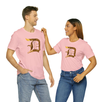 Detroit 'Old English D' T-Shirt (Gold Bullion Edition) | Unisex Standard