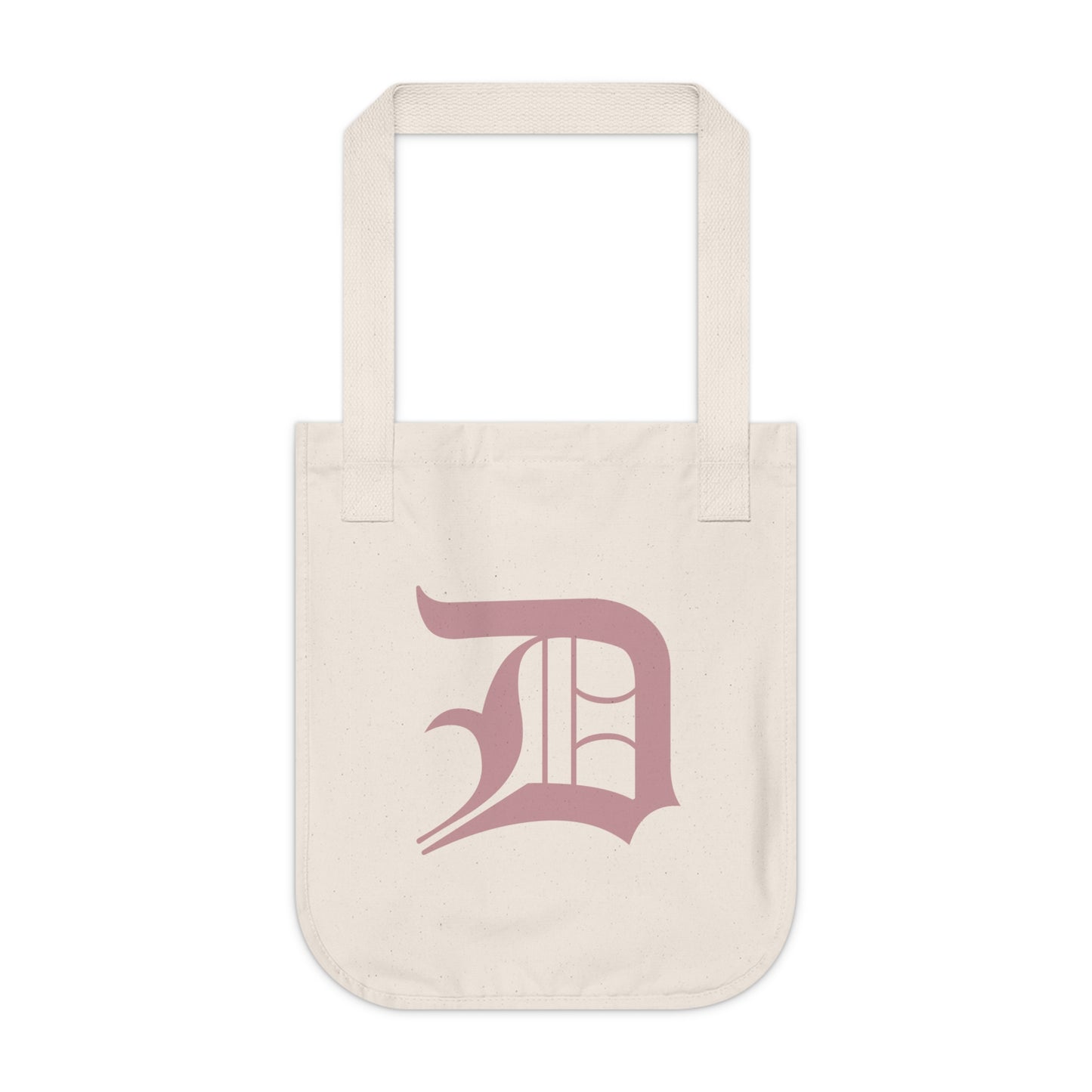 Detroit 'Old English D' Heavy Tote (Cherry Blossom Pink)