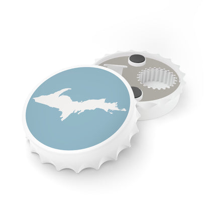 Michigan Upper Peninsula Bottle Opener (w/ UP Outline) | Opal Blue