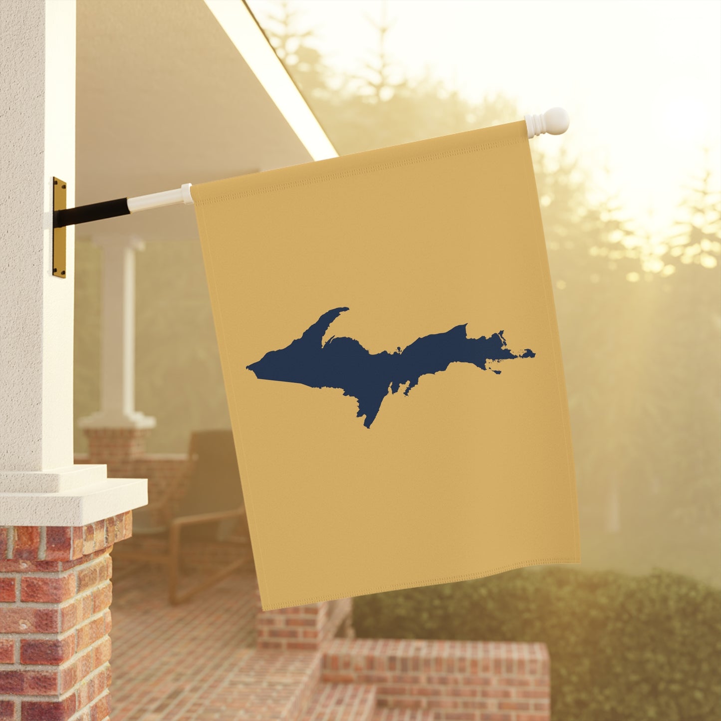 Michigan Upper Peninsula Home & Garden Flag (w/ UP Outline) | Citrine