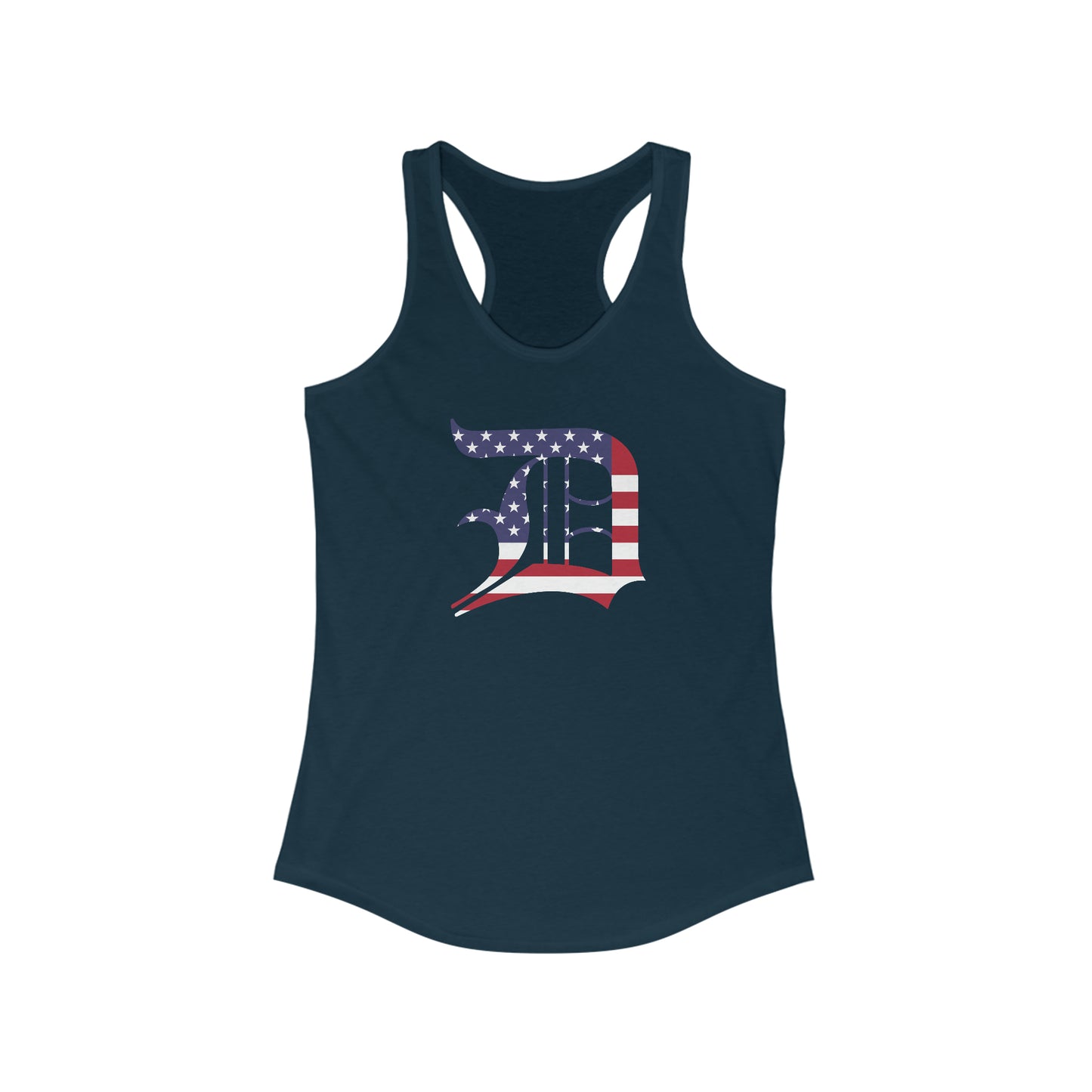 Detroit 'Old English D' Tank Top (Patriotic Edition) | Women's Racerback