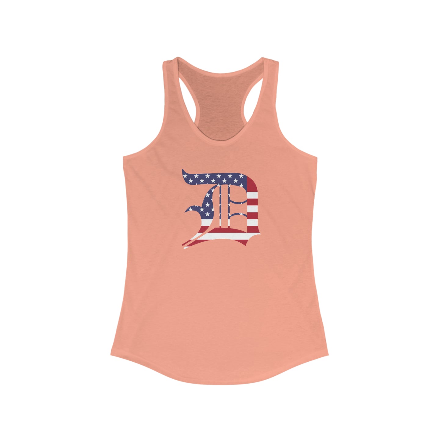 Detroit 'Old English D' Tank Top (Patriotic Edition) | Women's Racerback