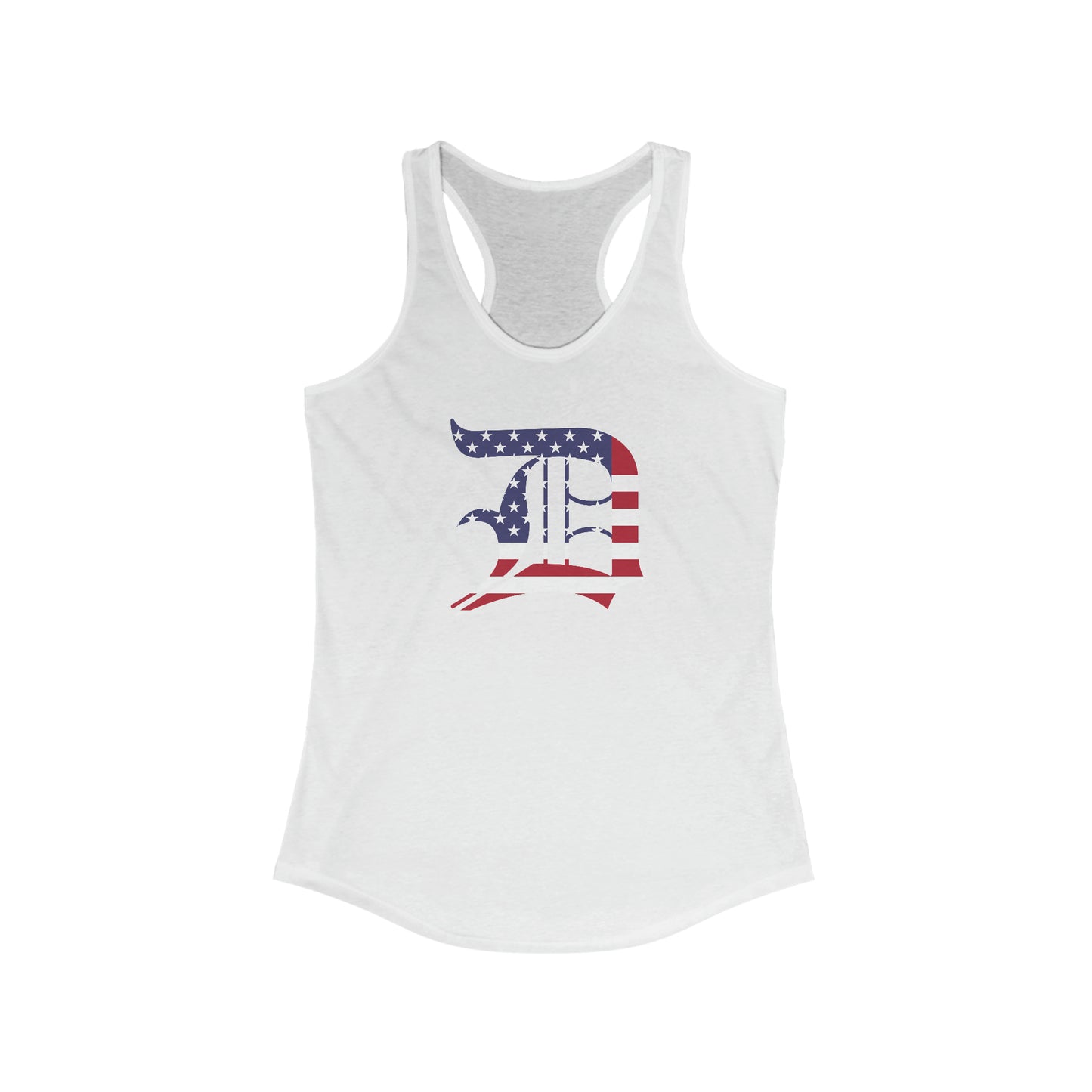 Detroit 'Old English D' Tank Top (Patriotic Edition) | Women's Racerback