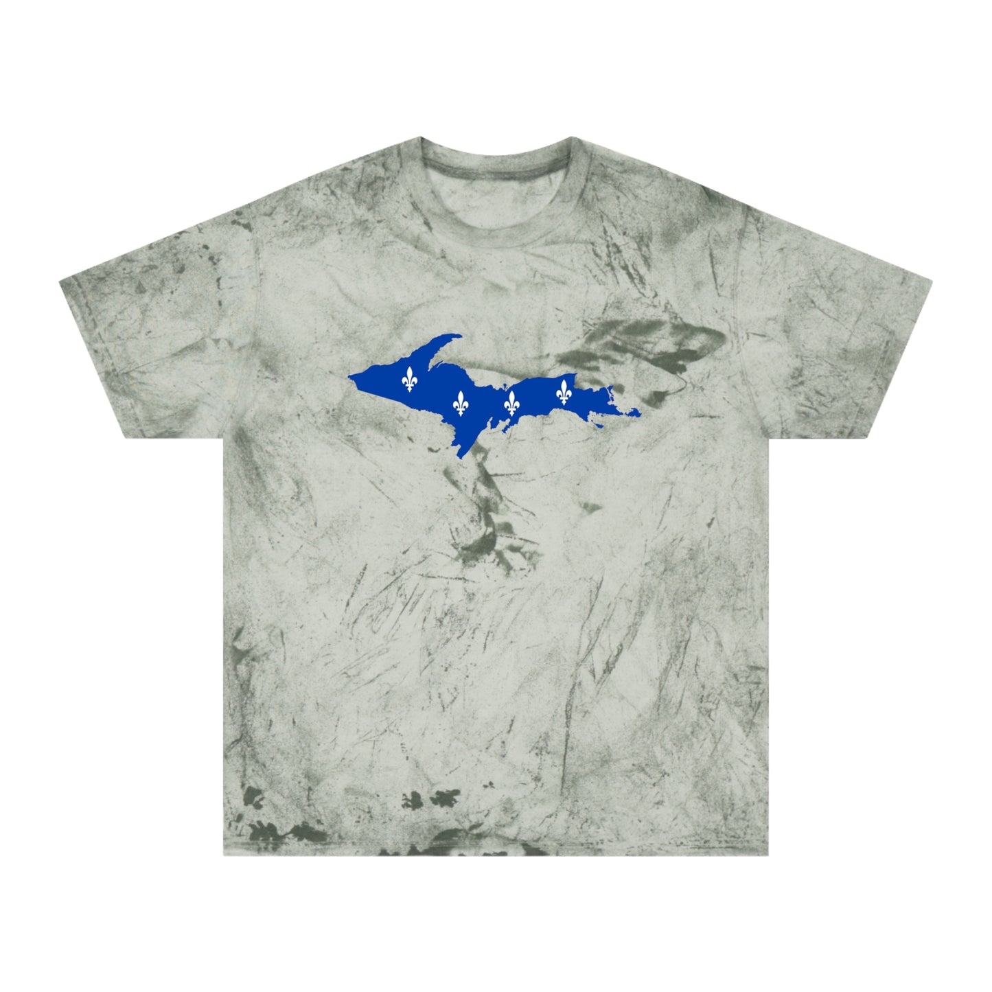 Michigan Upper Peninsula T-Shirt (w/ UP Quebec Flag Outline) | Unisex Color Blast