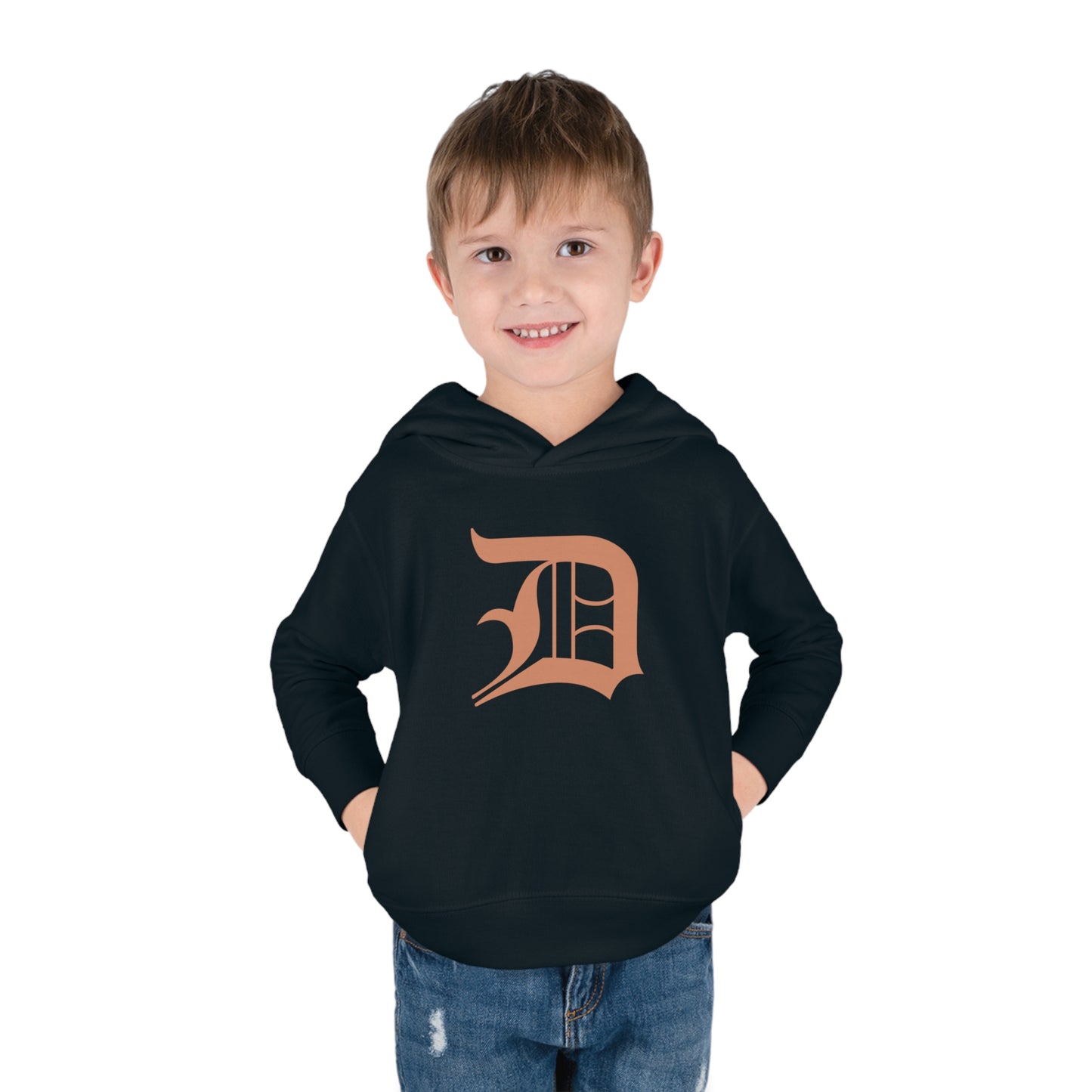 Detroit 'Old English D' Hoodie (Copper Color) | Unisex Toddler