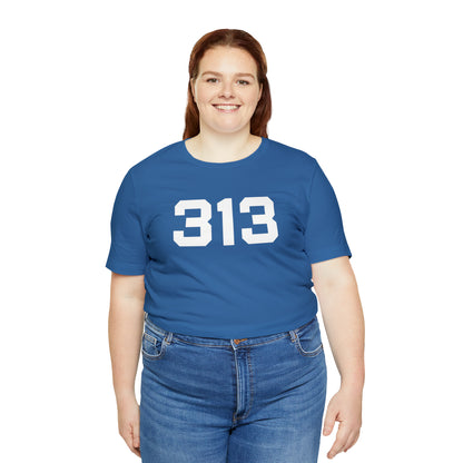 Detroit '313' T-Shirt (Athletic Font) | Unisex Standard Fit