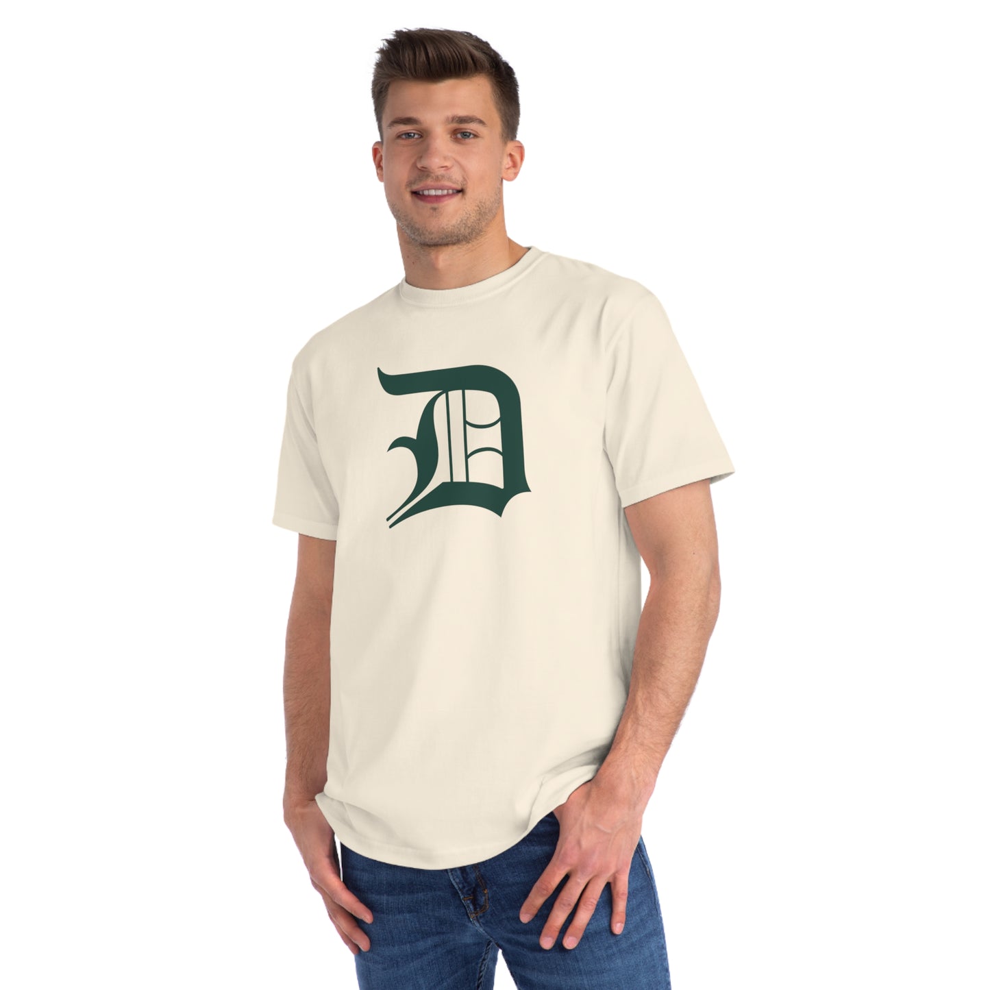 Detroit 'Old English D' T-Shirt (Laconic Green) | Unisex Organic