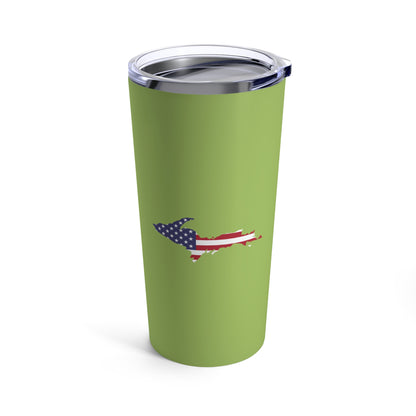 Michigan Upper Peninsula Tumbler (w/ UP USA Flag) | Goosebery Green - 20oz