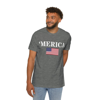 'Merica' T-Shirt (Army Stencil Flag Edition) | Made in USA