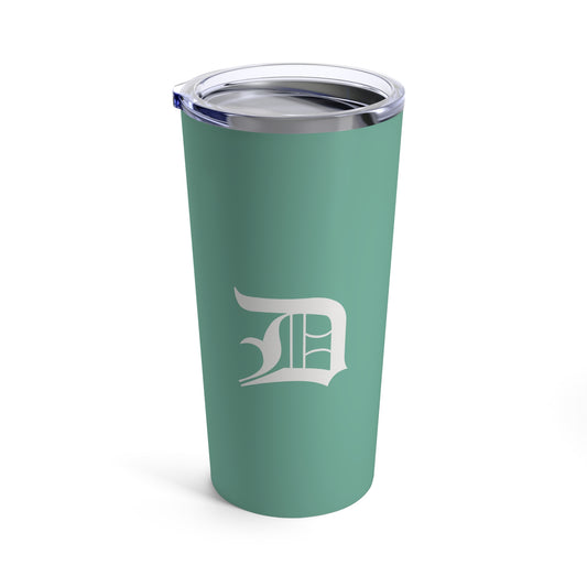 Detroit 'Old English D' Tumbler | Metallic Mint Green - 20oz