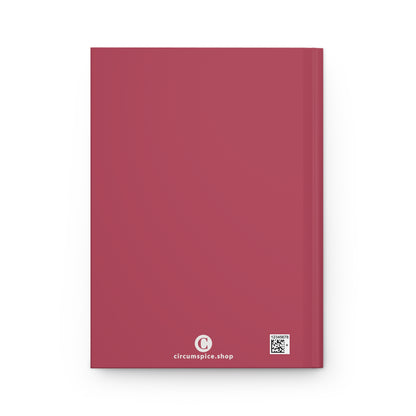 Michigan Upper Peninsula Hardcover Journal (w/ UP USA Flag) | Ruled - Popstar Pink