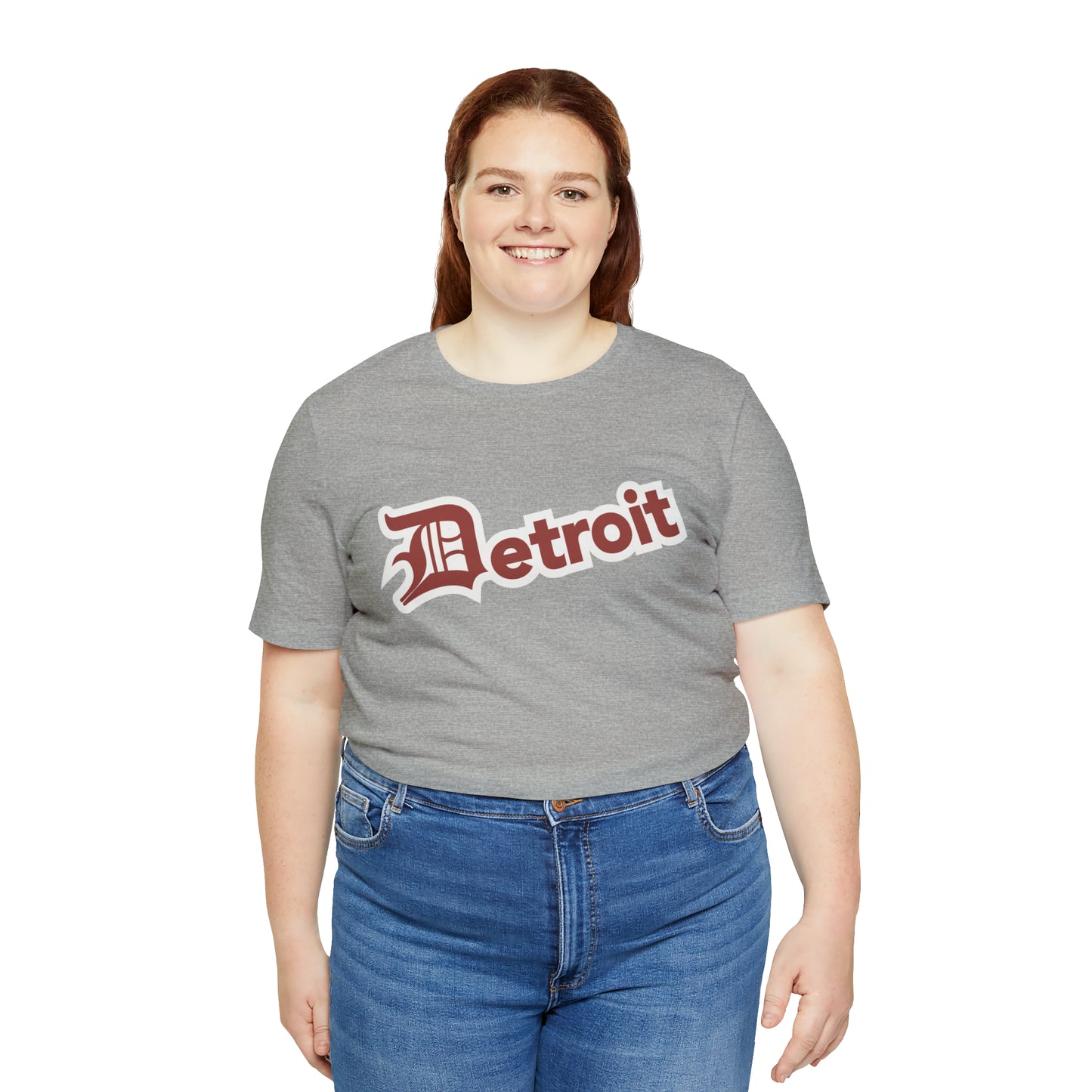 'Detroit' T-Shirt (Ore Dock Red w/ Old English 'D') | Unisex Standard