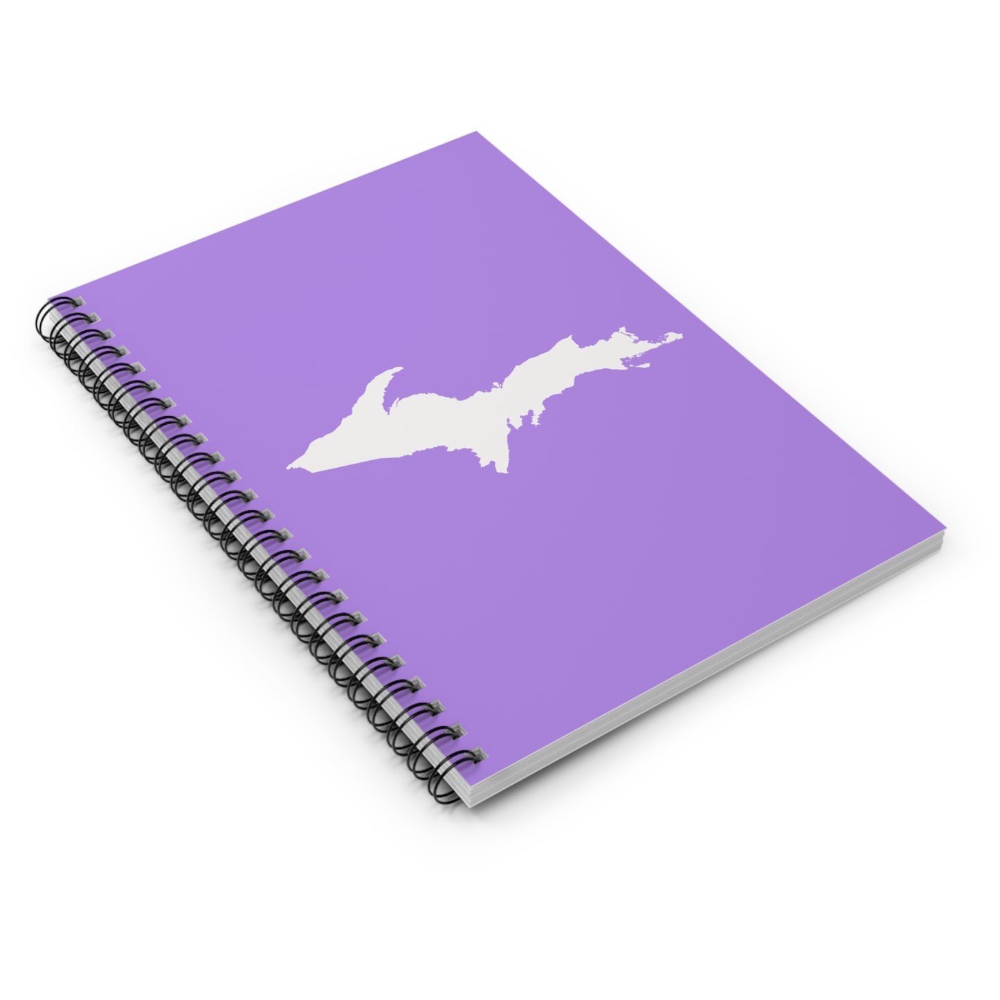 Michigan Upper Peninsula Spiral Notebook (w/ UP Outline) | Lavender