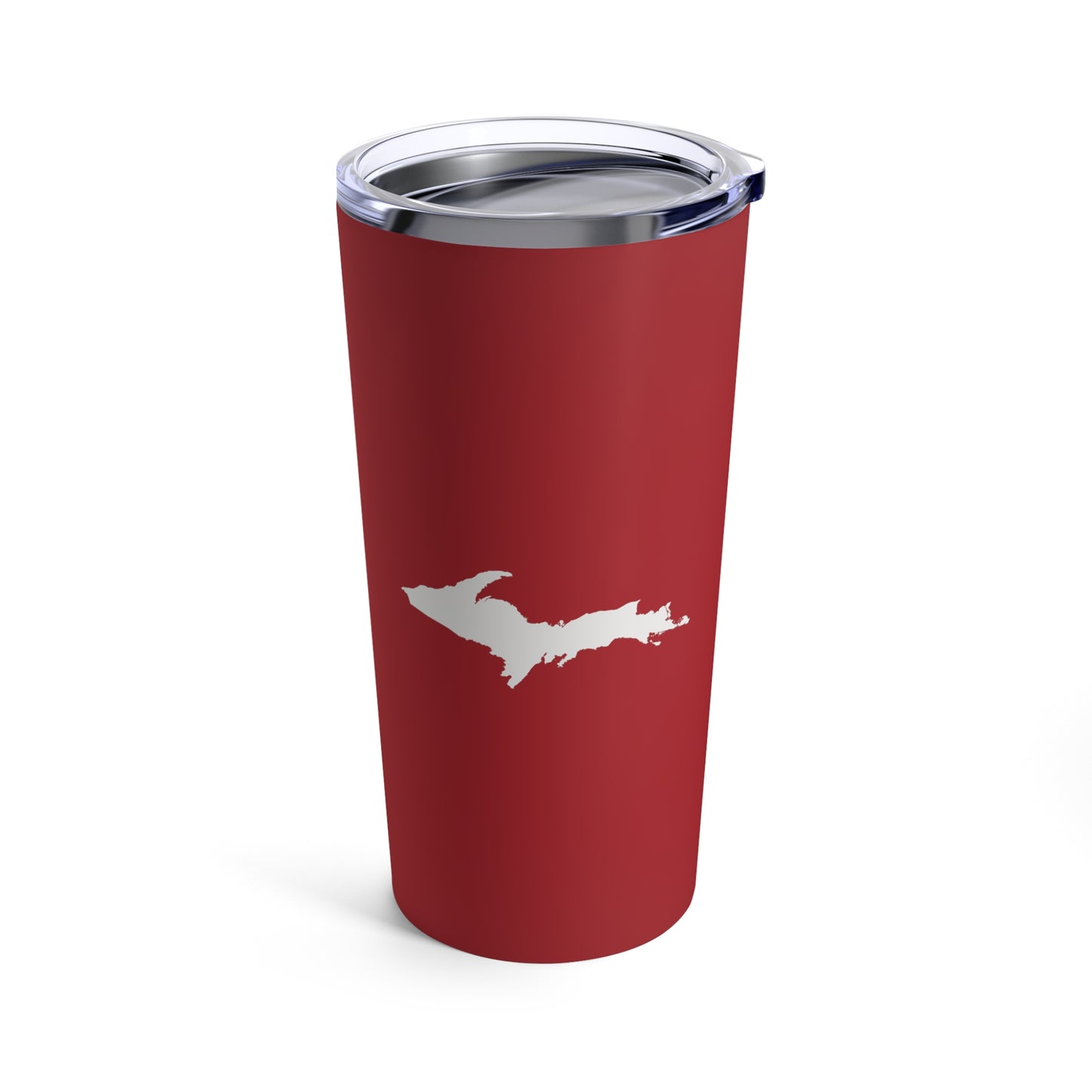 Michigan Upper Peninsula Tumbler (w/ UP Outline) | Thimbleberry Red - 20oz