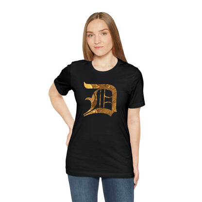 Detroit 'Old English D' T-Shirt (Gold Bullion Edition) | Unisex Standard