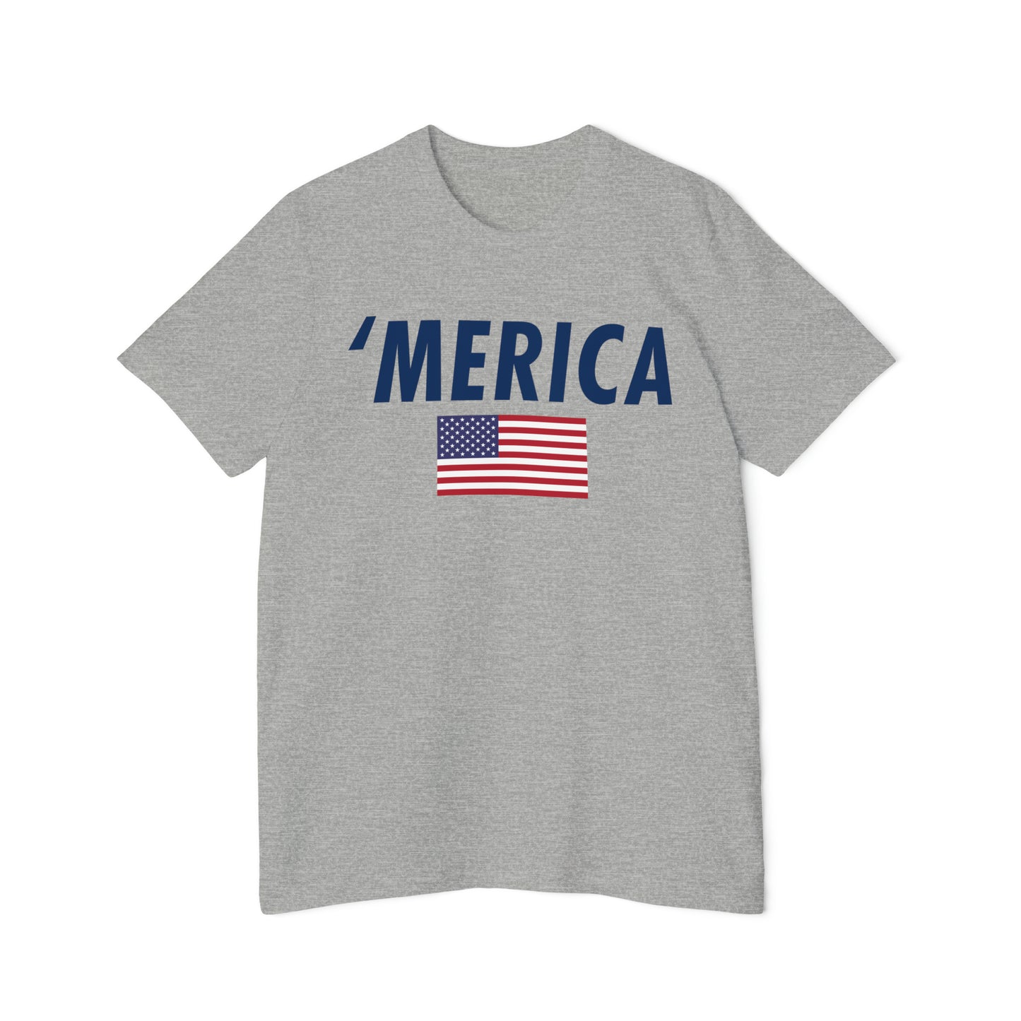 'Merica' T-Shirt (Oblique Sans Flag Edition) | Made in USA