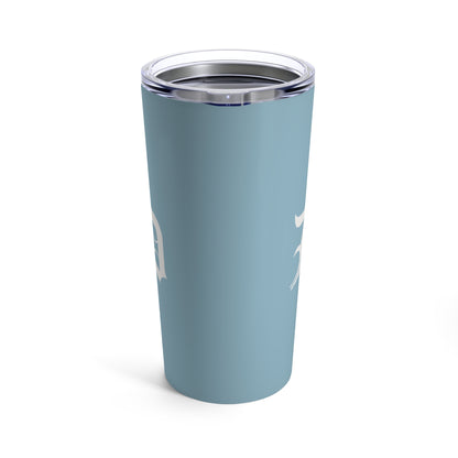 Detroit 'Old English D' Tumbler | Opal Blue - 20oz