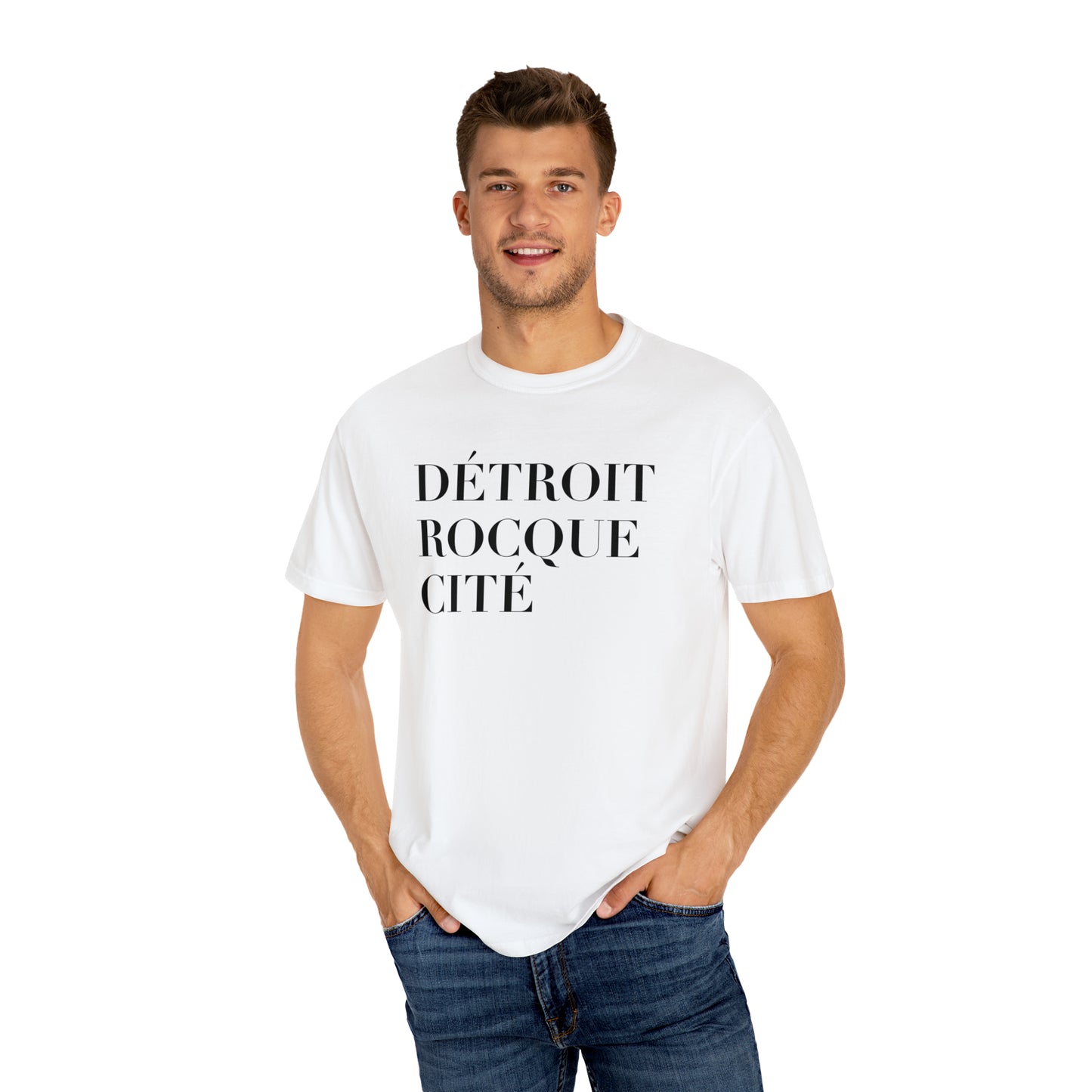 'Détroit Rocque Cité' T-Shirt | Unisex Garment-Dyed