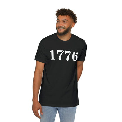 '1776' T-Shirt (Army Stencil Font) | Made in USA