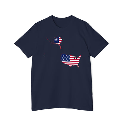 United States Flag Map T-Shirt (50 States To Scale) | Made in USA