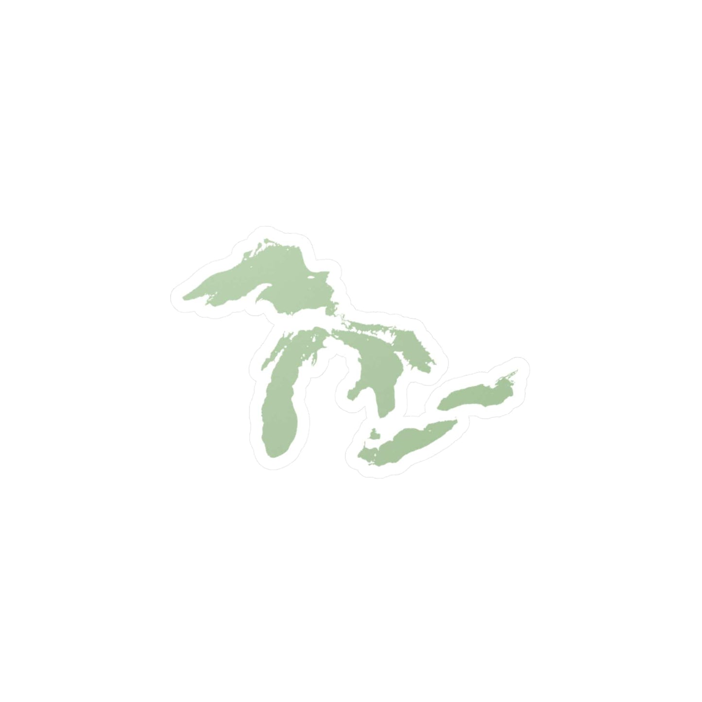 Great Lakes Kiss-Cut Windshield Decal | Tea Green