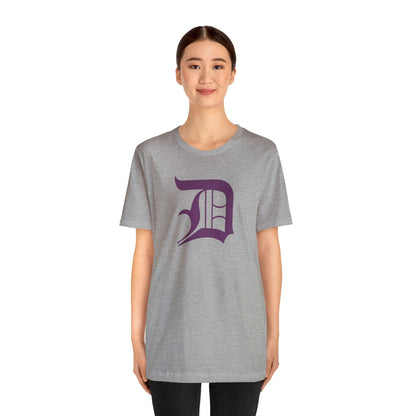 Detroit 'Old English D' T-Shirt (Plum) | Unisex Standard