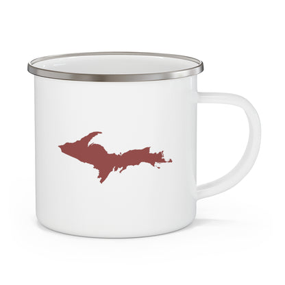 Michigan Upper Peninsula Camping Mug (Ore Dock Red Outline) | 12oz