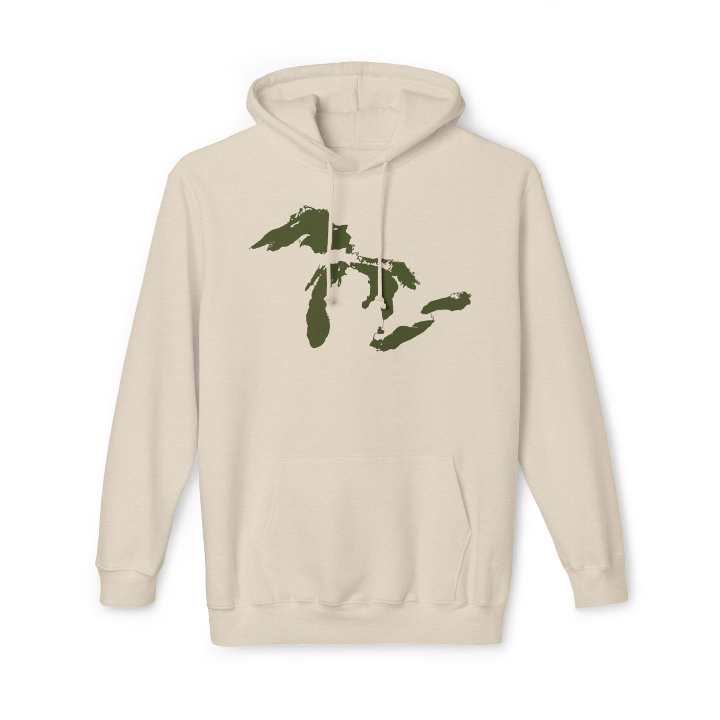 Great Lakes Ultrapremium Hoodie | Made in USA - Army Green