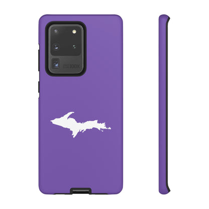 Michigan Upper Peninsula Tough Phone Case (Lake Iris w/ UP Outline) | Samsung & Pixel Android